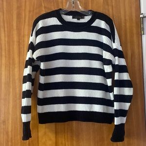 Black and white striped sweater